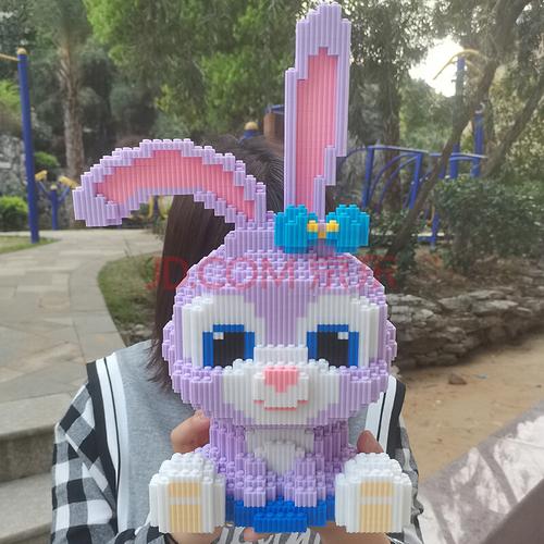 迪士尼星黛露积木小颗粒立体拼装图立体3d拼插大号好玩拼图女孩子儿童