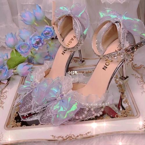原创设计洛丽塔高跟鞋/水晶鞋【幻梦】_高跟鞋_原创设计_水晶鞋