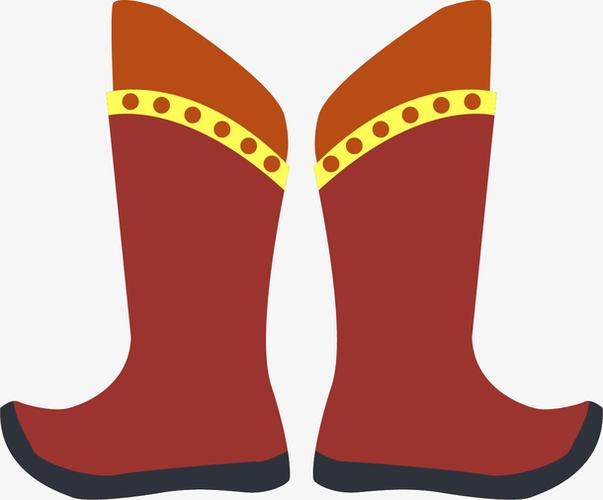 靴子矢量卡通蒙古国符号