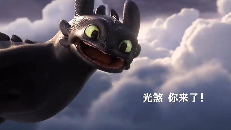 驯龙高手再次见到光煞的无牙仔开心的像个小孩