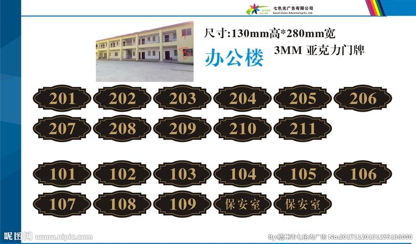 门牌图片