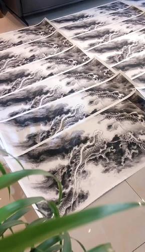 国画龙图《潜龙勿用》1:1宣纸复刻高精制作 ——由龙