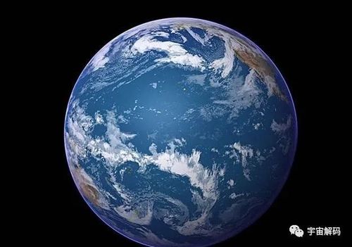 这是一张从太空中看地球的图片.此时我们的视角位于太平洋的上方.