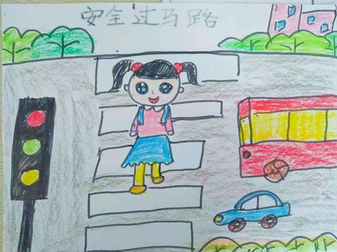 2的交通安全日 我们幼儿园给孩子们开展了 还有马路上的一些安全标志