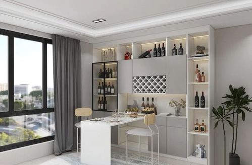 家里的酒柜组合吧台设计实用的一批