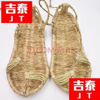 草鞋男 纯手工传统老式系带麻草鞋男女麻编鞋夏潮复古