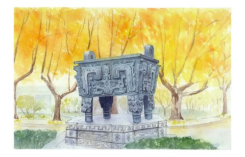 南农景色手绘图稿处理 推荐