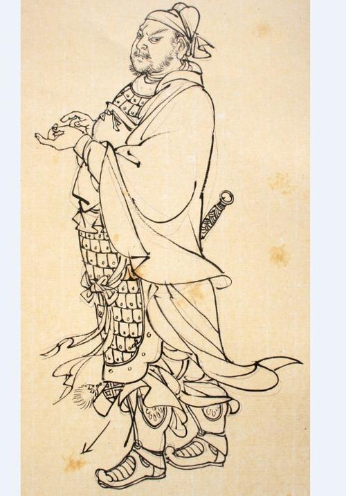 中国古代四大名著三国演义部分人物工笔线描素材参考26 12.4mb