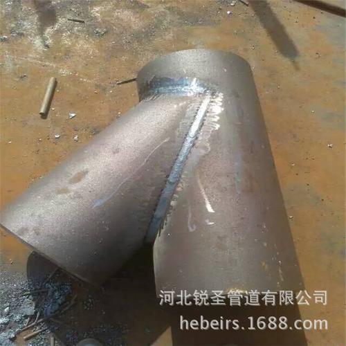 自产自销 大口径三通连接法兰 碳钢焊接异径三通 冷拔对焊三通