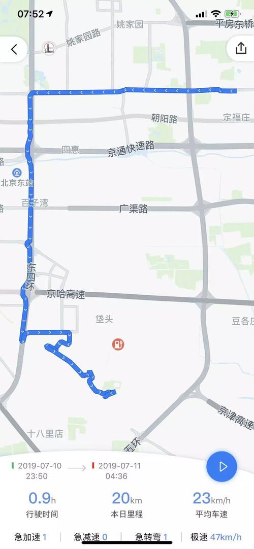 车辆行驶轨迹