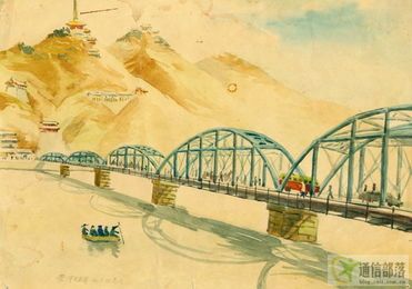 中山桥的简笔画