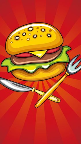 卡通汉堡h5背景