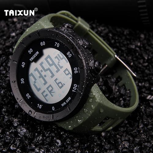 防水_新款数字电子手表简约休闲男生韩版手表夜光防水男大表盘运动