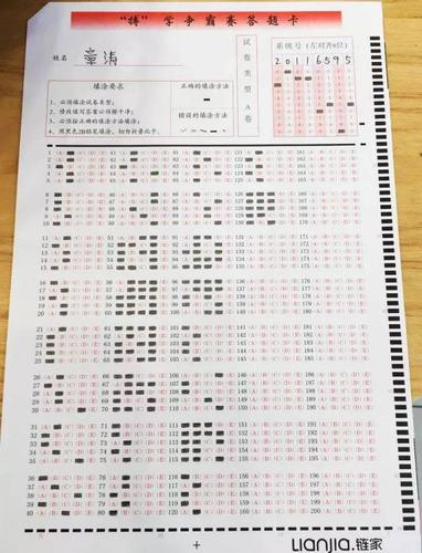 当然,我们辛苦的 监考官 同样是 任重道远的 为了避免机读卡填涂错误