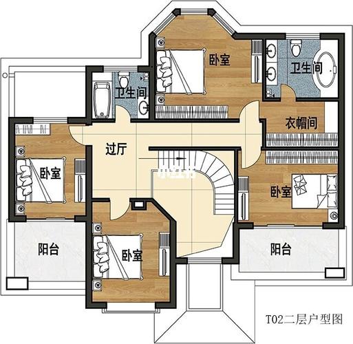 农村自建复式住宅90两层复式别墅设计图_复式_建筑