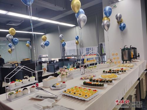 为禾琦商贸上海有限公司深圳分公司定制的乔迁茶歇气球布置