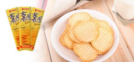 "好丽友·薯愿"是韩国食品企业好丽友出品的非油炸薯片.