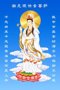 推荐 佛教柳枝观音画像佛像南无观世音菩萨佛堂挂画白衣观音0606