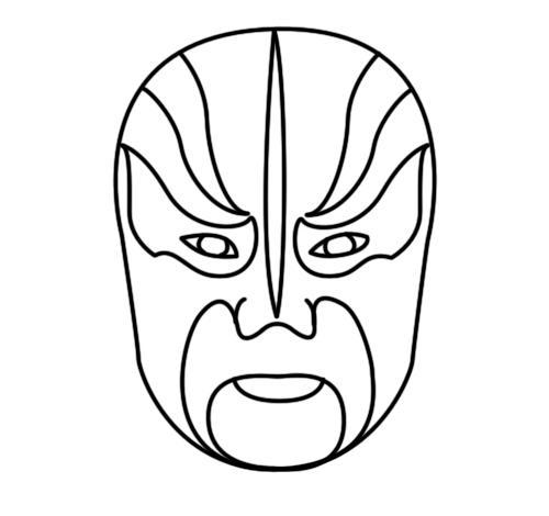 幼儿京剧脸谱简笔画图幼儿京剧脸谱简笔画