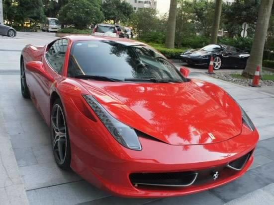 桂d77777法拉利f430出现在广州