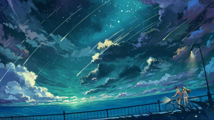 唯美治愈动漫风景高清桌面壁纸图片