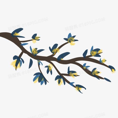 关键词:免抠古风手绘枝条桂花桂花枝秋天秋季金桂树枝图精灵为您提供