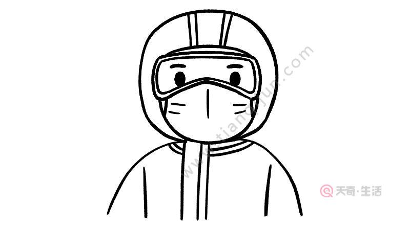 身穿防护服的医生简笔画怎么画 身穿防护服的医生简笔