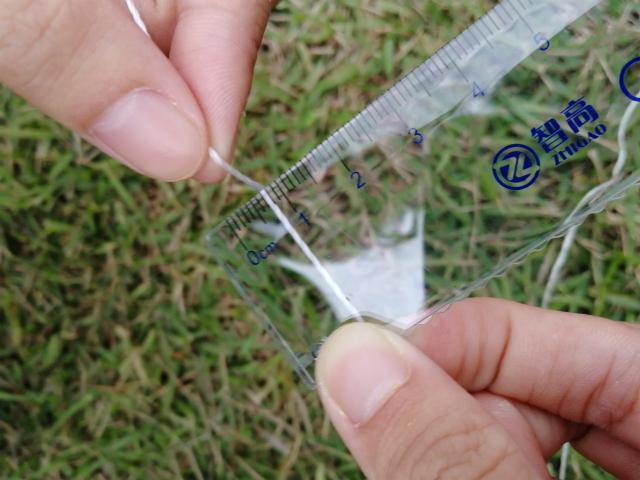 (经测量,直尺开始无刻度区域为5mm, 有刻度区域为7-8mm)