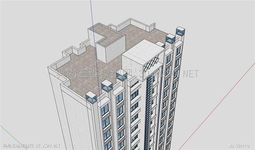 005员工成套高层住宅aasu模型