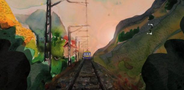 火车过山洞 简笔画