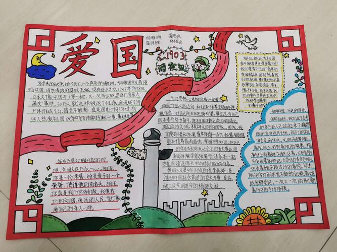 部手抄报活动 写美篇   为对广大学生进行爱国主义教育和社会主义教育