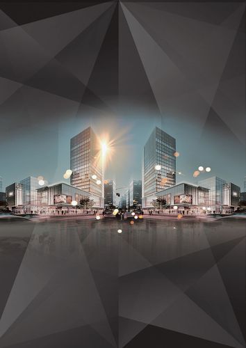 房地产唯美大气高端时尚背景素材