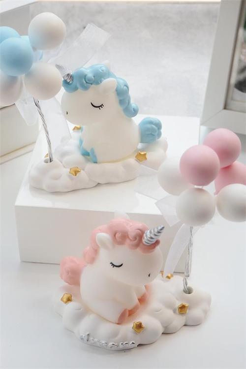 可爱独角兽公仔摆件少女心ins车内饰品创意高档桌面摆设漂亮礼物
