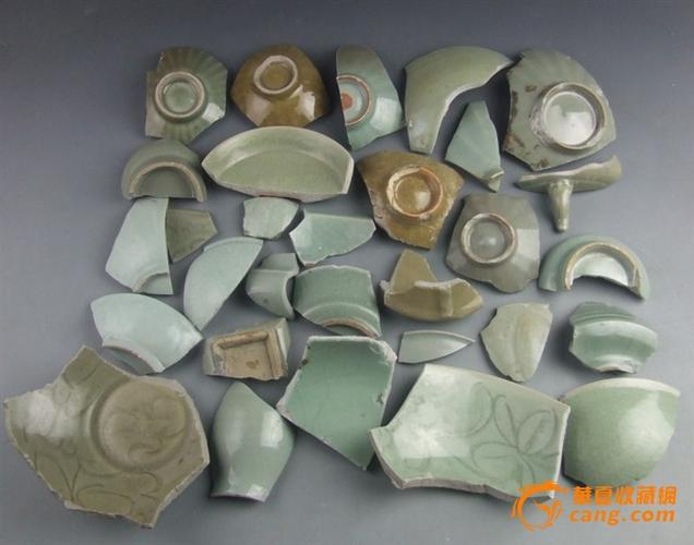 古瓷片标本 南宋龙泉标本1组 片多 釉水好 器形丰富