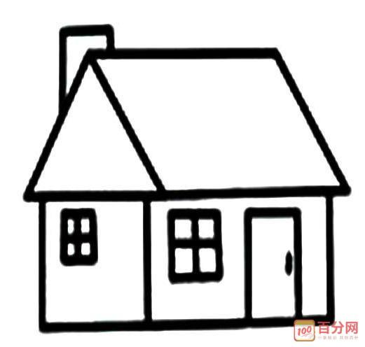 简单的小房子简笔画