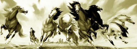 张飞八骏马图案大全