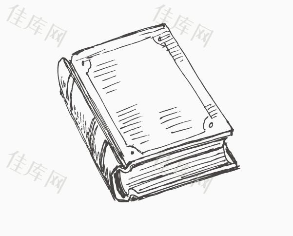 手绘书本