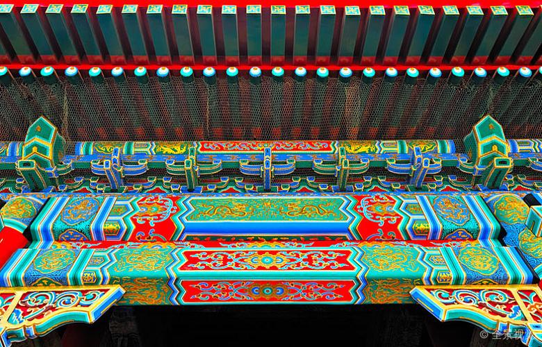 故宫宫殿的斗拱与彩绘_图片大全—全景创意图库(.com)