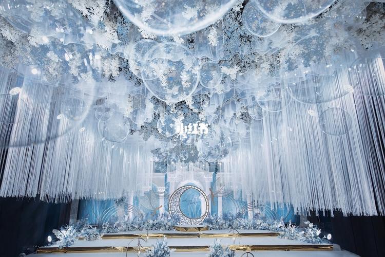浅蓝色梦幻高端婚礼现场布置_婚礼_浅蓝色_婚礼布置_婚嫁_婚礼经验