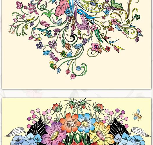 手绘涂鸦系列 漫游奇境-梦幻花园儿童创意涂鸦填色簿