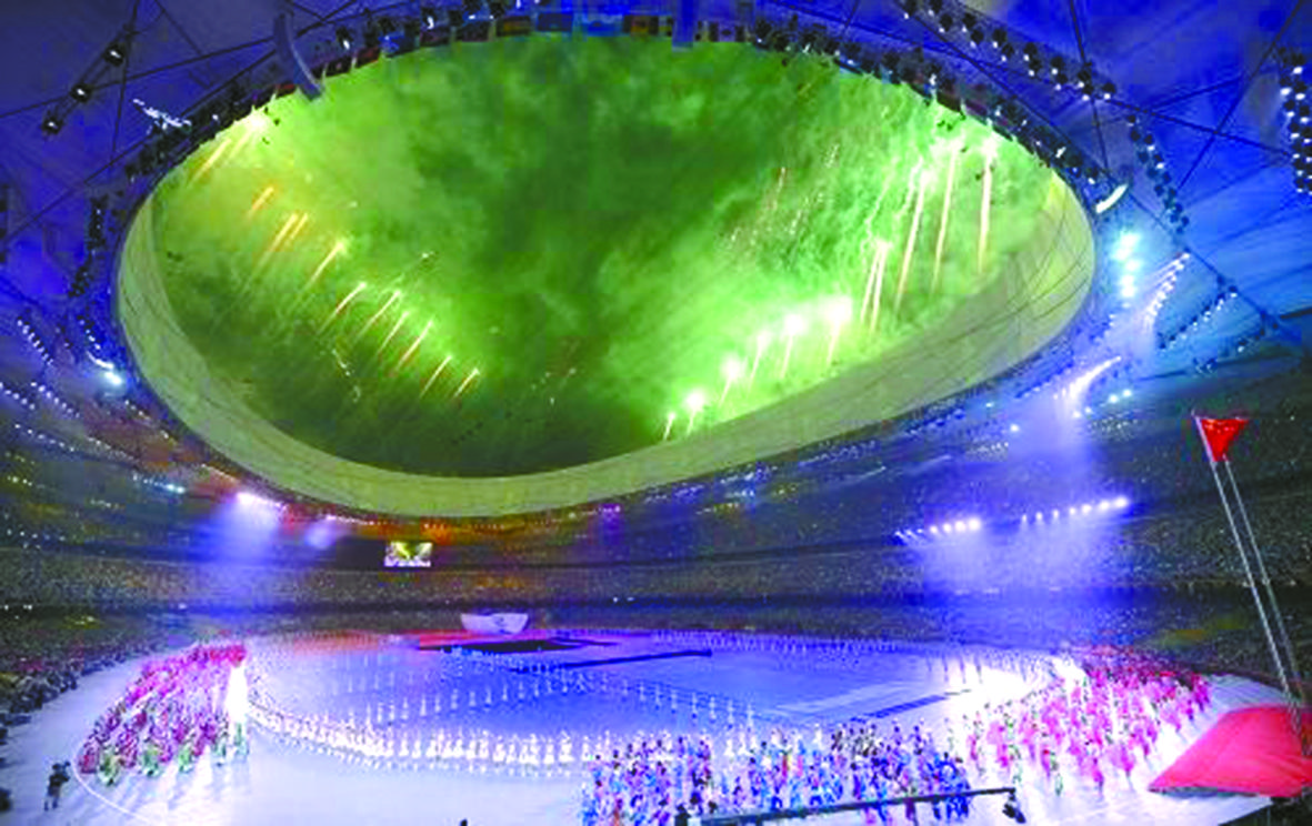 2008年8月8日,第29届夏季奥林匹克运动会在北京国家体育场隆重开幕.