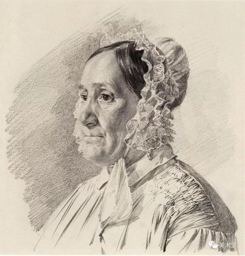 名家欣赏丨西方大师经典素描肖像