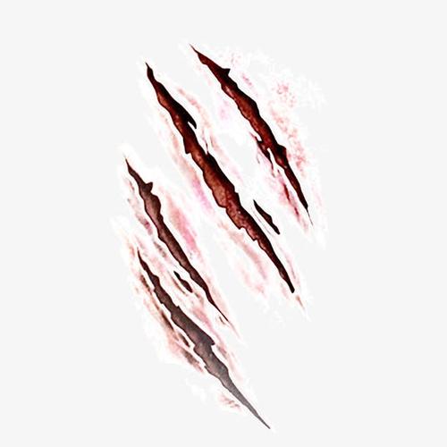 关键词 : 暗红色,爪痕,伤口,抓痕,装饰元素