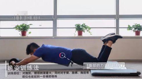 常见的几种健腹轮健身方法有: 面壁式,跪式,站式,练小腿式, 后背式