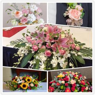 宴会签到会议花餐桌花演讲台花胸花鲜花速递通化东昌区梅河口同城