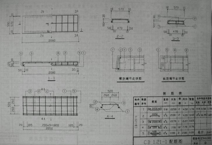 辽94g310 钢筋混凝土槽形板