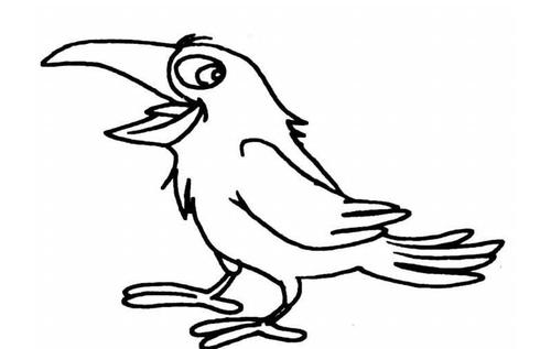 乌鸦怎么画
