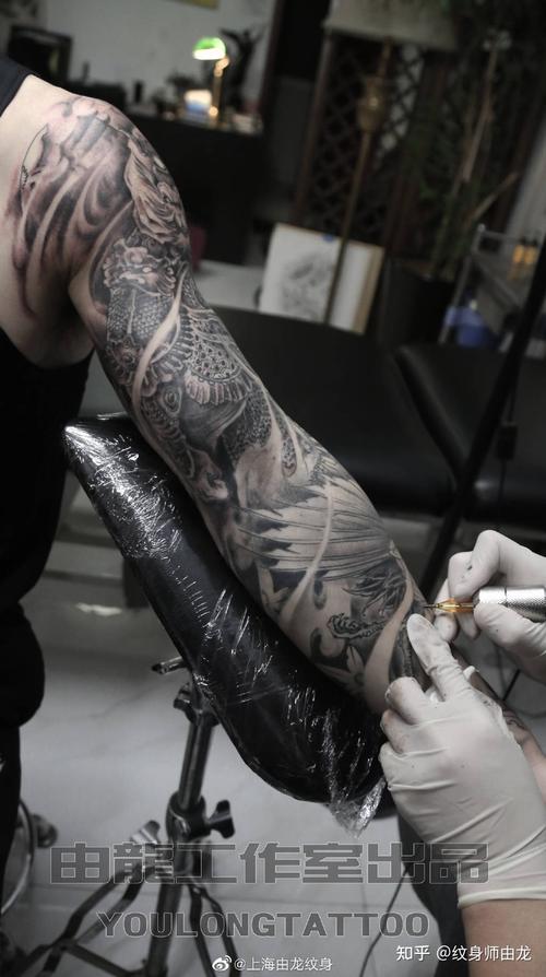 由龙作品花臂孙悟空纹身图案