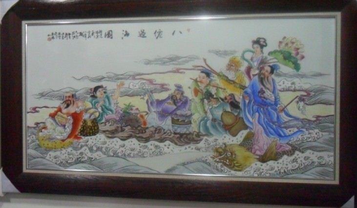 仙会池瑶陶瓷瓷板画 景德镇瓷板画厂家