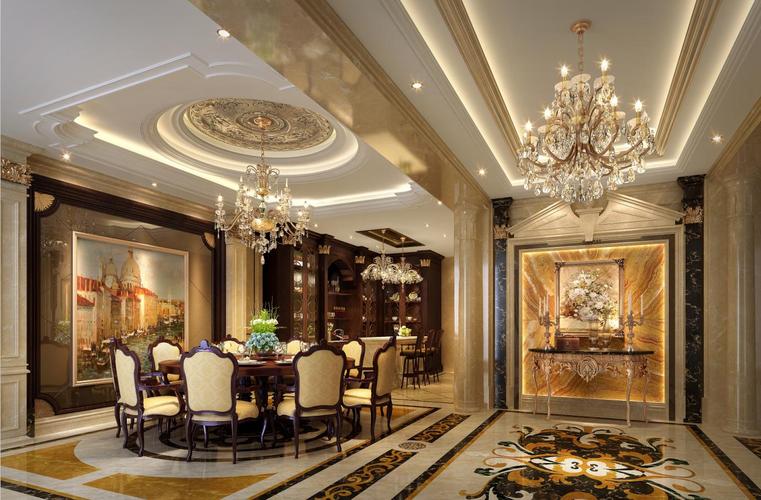 九龙仓兰宫别墅项目装修欧式古典风格设计,上海腾龙别墅设计师周峻